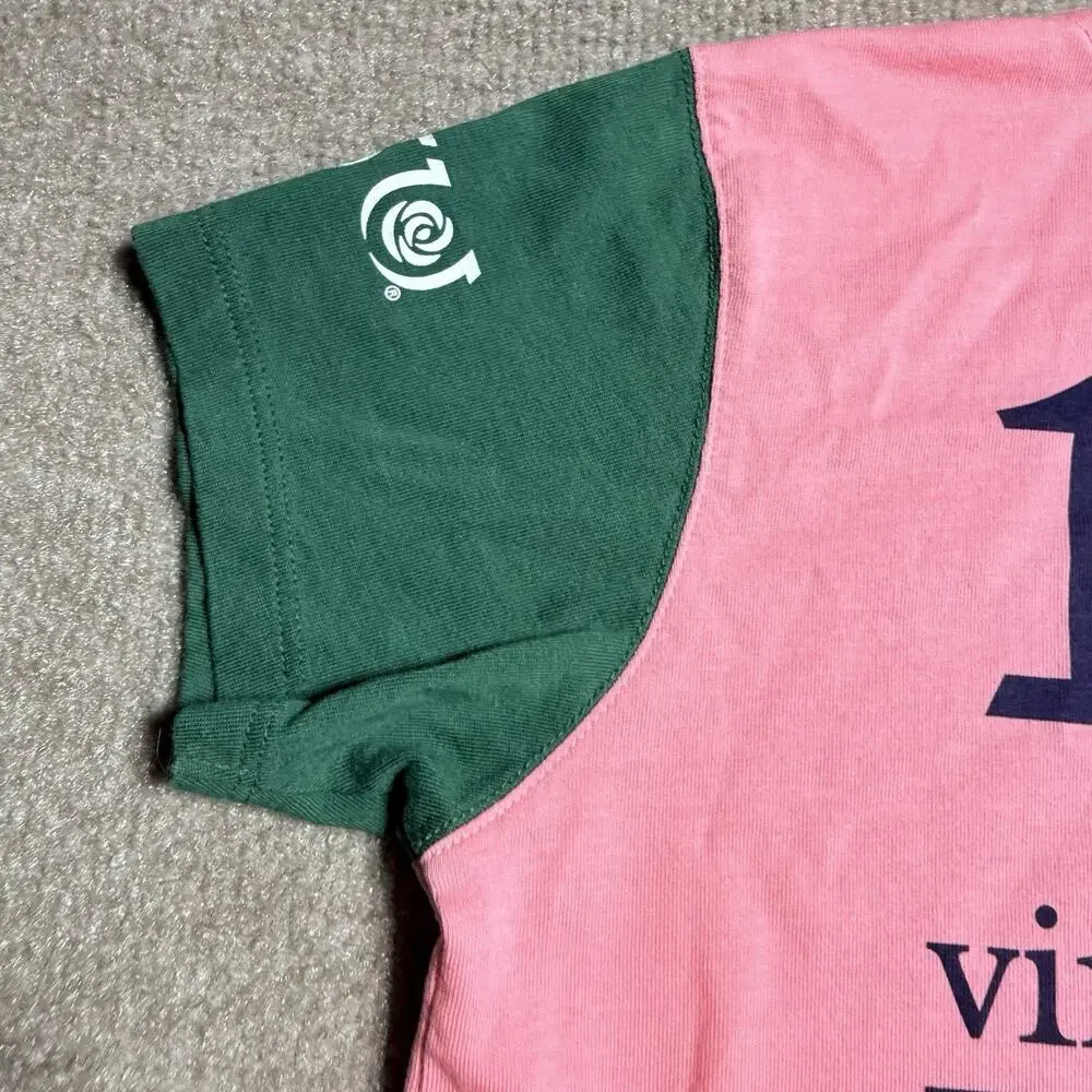 Vineyard Vines Girls 150th Kentucky Derby Colorblock Shirt Pink Navy Green L 14